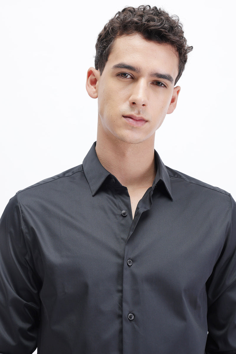 SLIM FIT PLAIN SHIRT