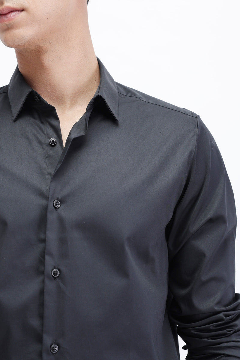 SLIM FIT PLAIN SHIRT