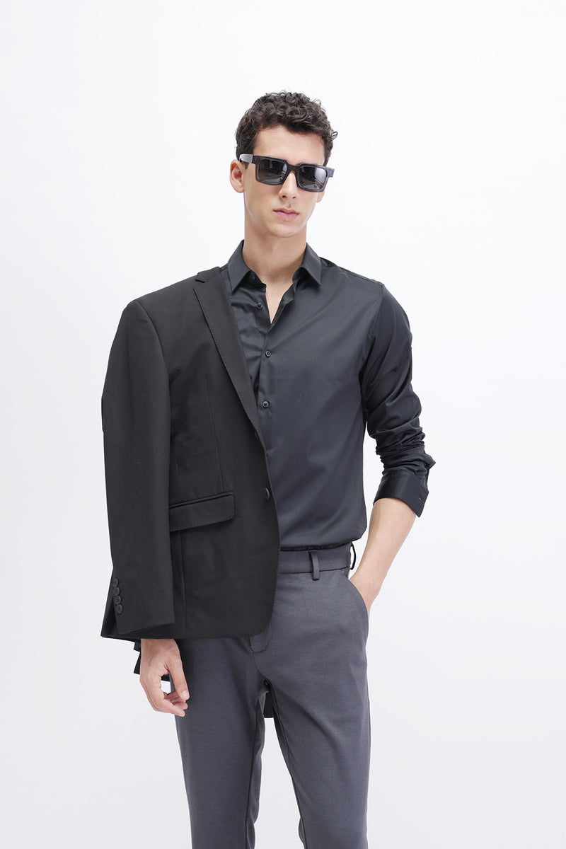 SLIM FIT PLAIN SHIRT