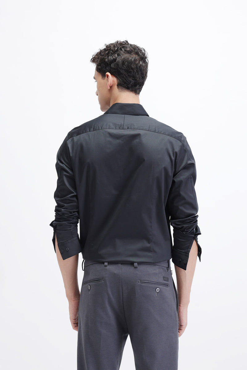 SLIM FIT PLAIN SHIRT