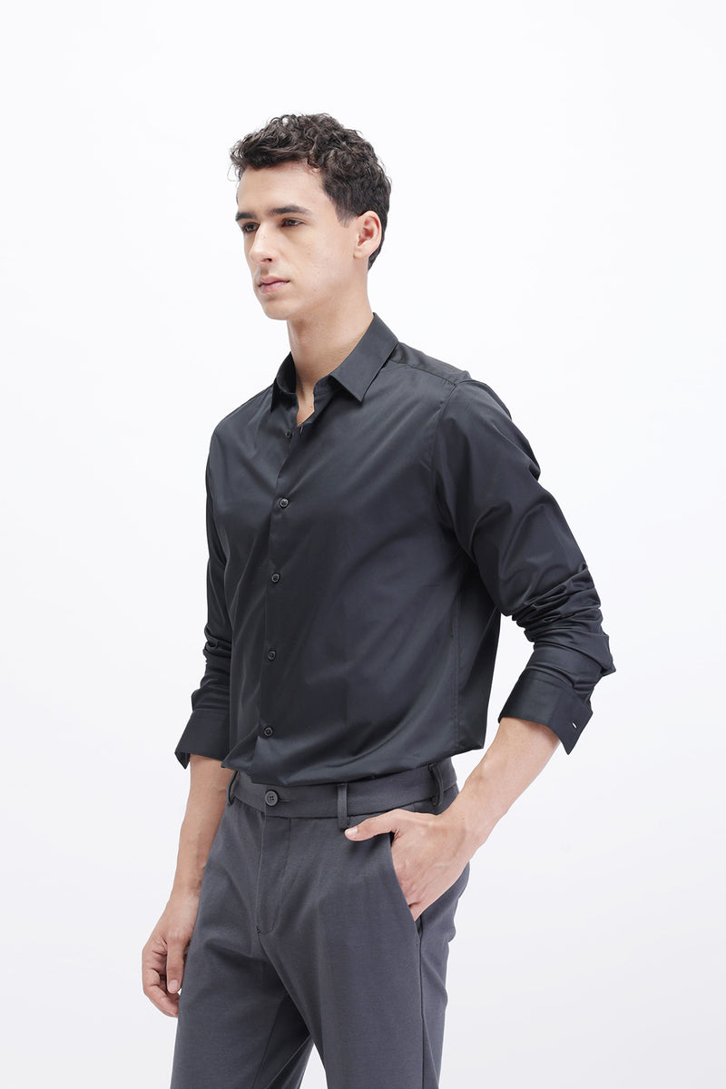SLIM FIT PLAIN SHIRT