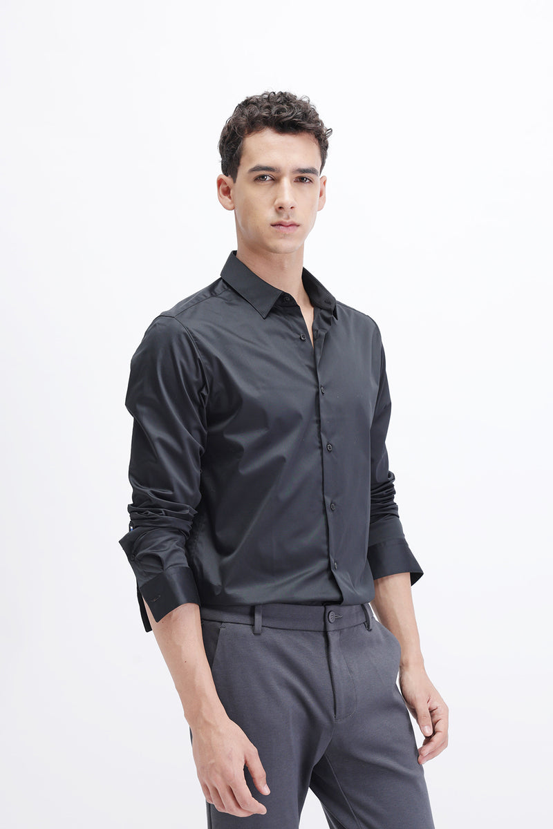 SLIM FIT PLAIN SHIRT
