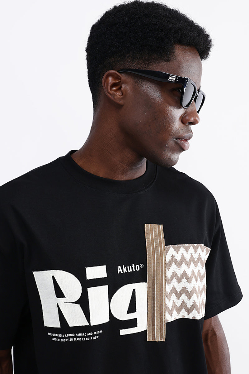 PATCH EMBROIDERED OVERSIZED TEE