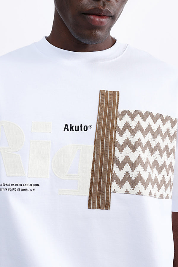 PATCH EMBROIDERED OVERSIZED TEE