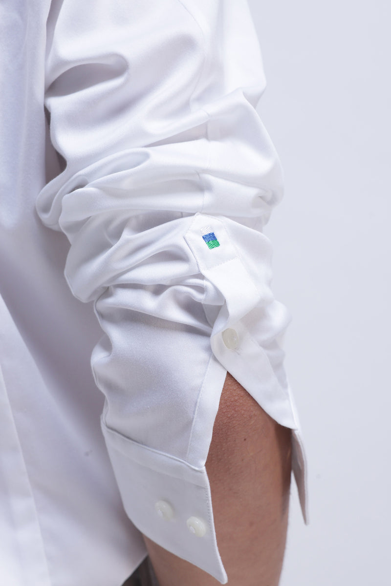 SLIM FIT SOLID COTTON SHIRT