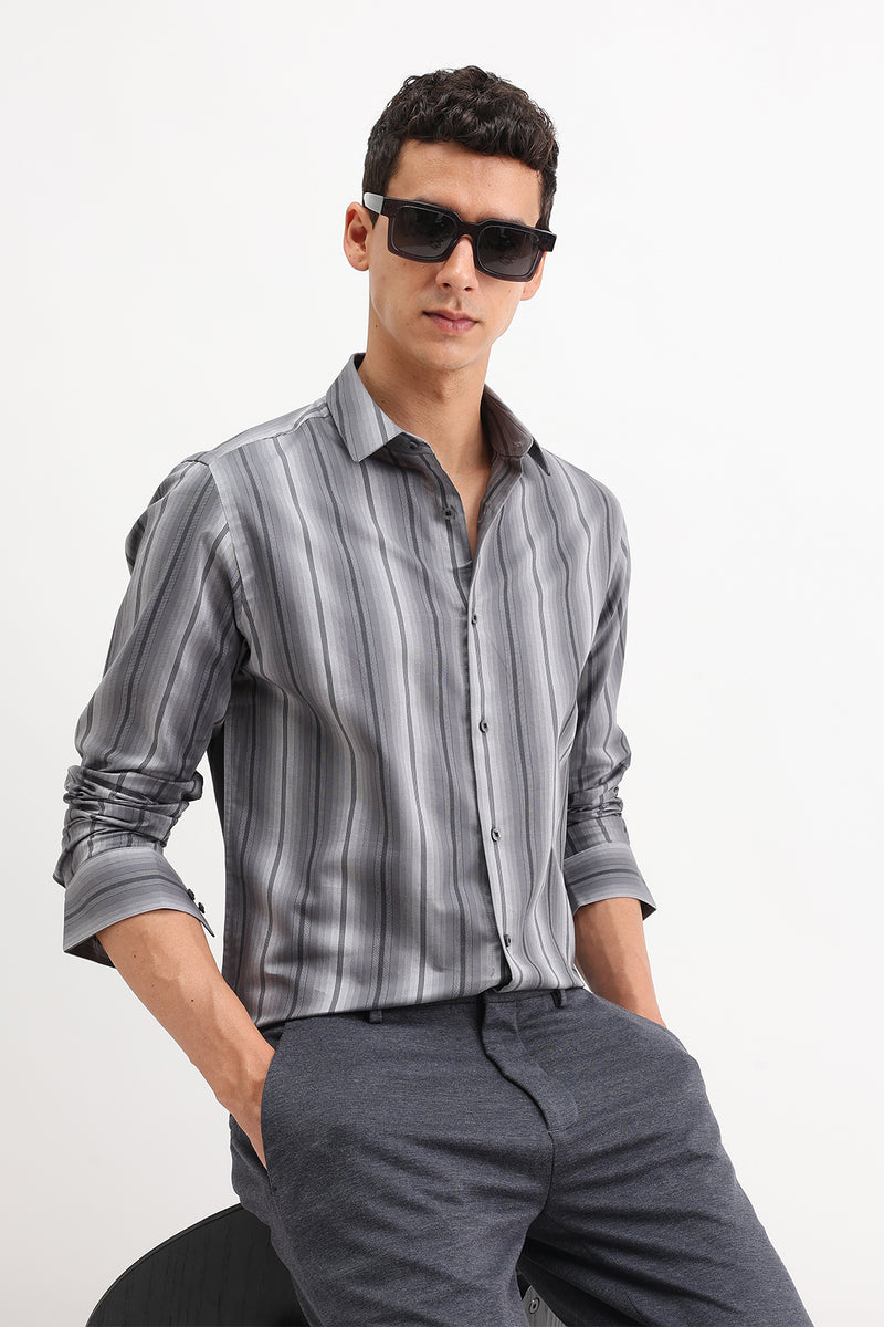 FULL SLEEVES STRIPED SHIRT
