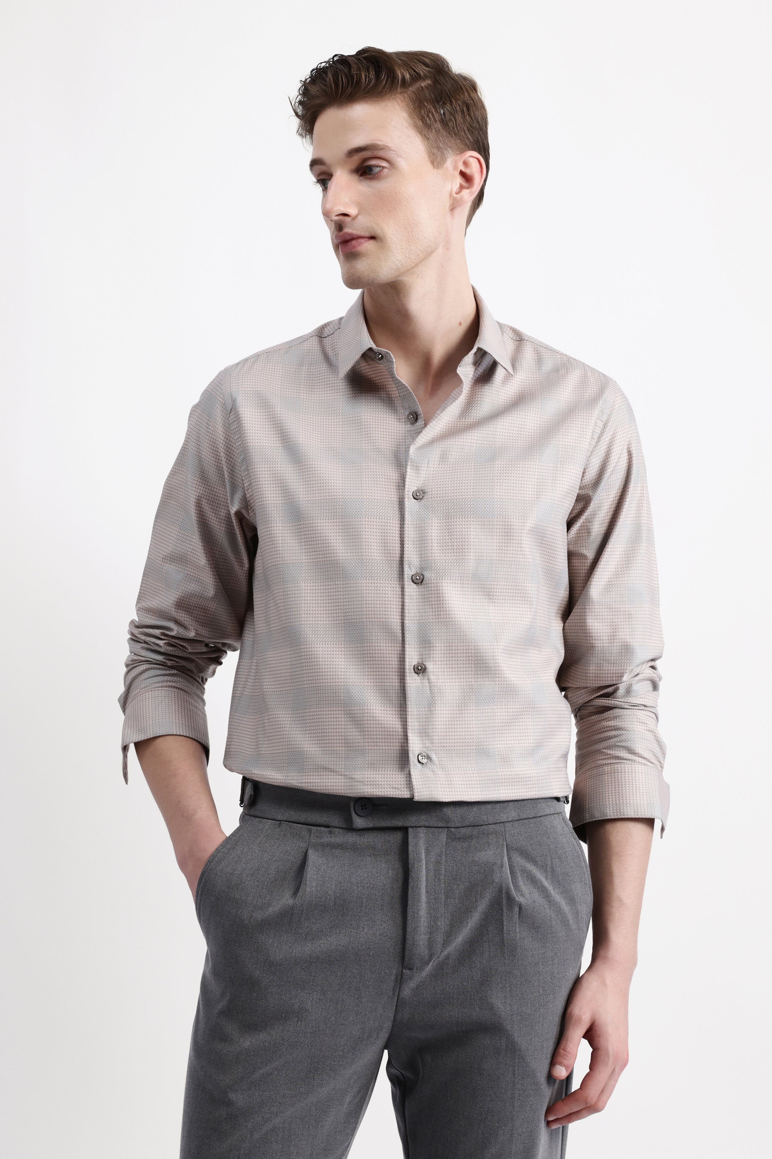 FULL SLEEVES CHECKED SHIRT