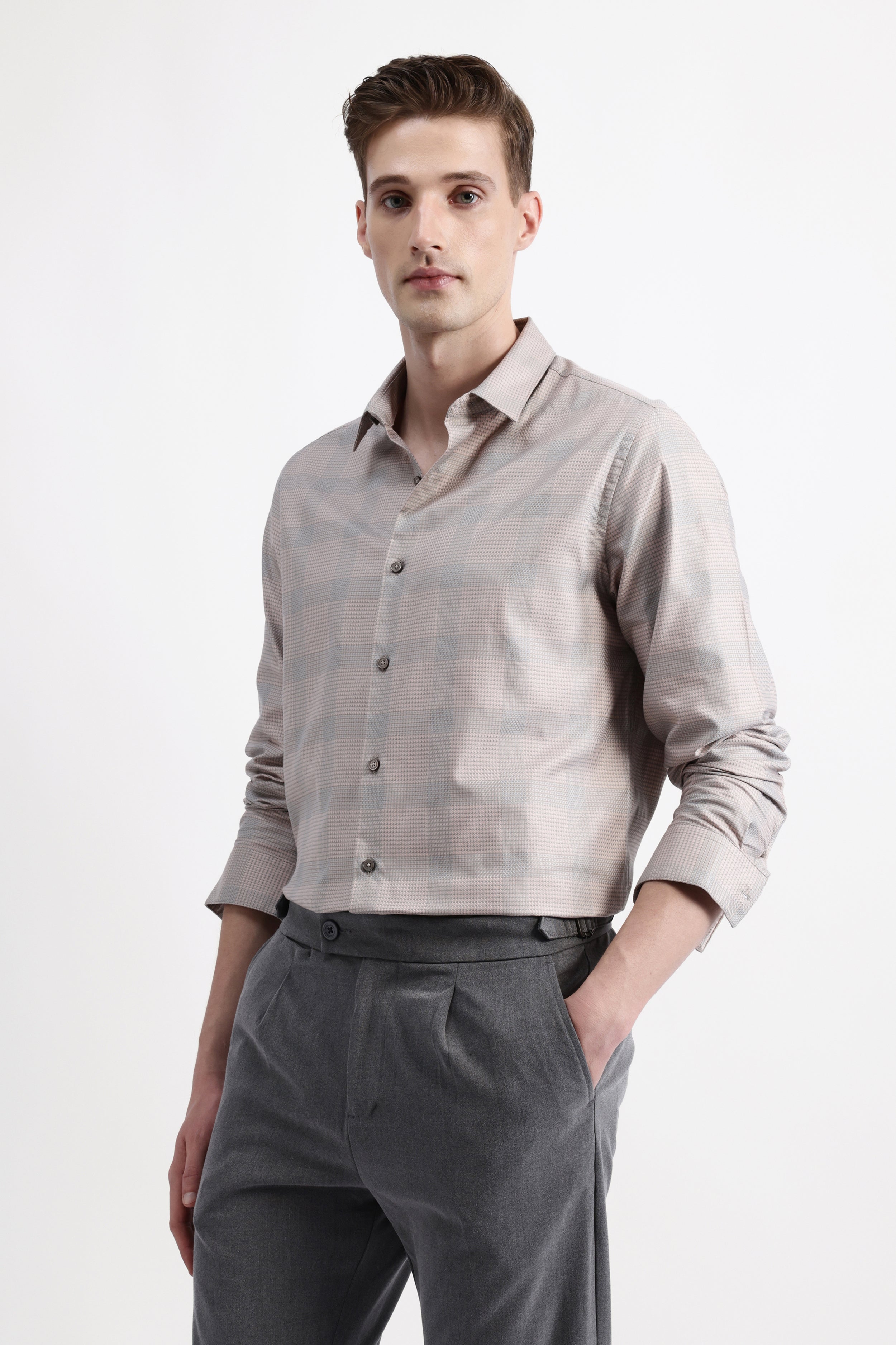 FULL SLEEVES CHECKED SHIRT