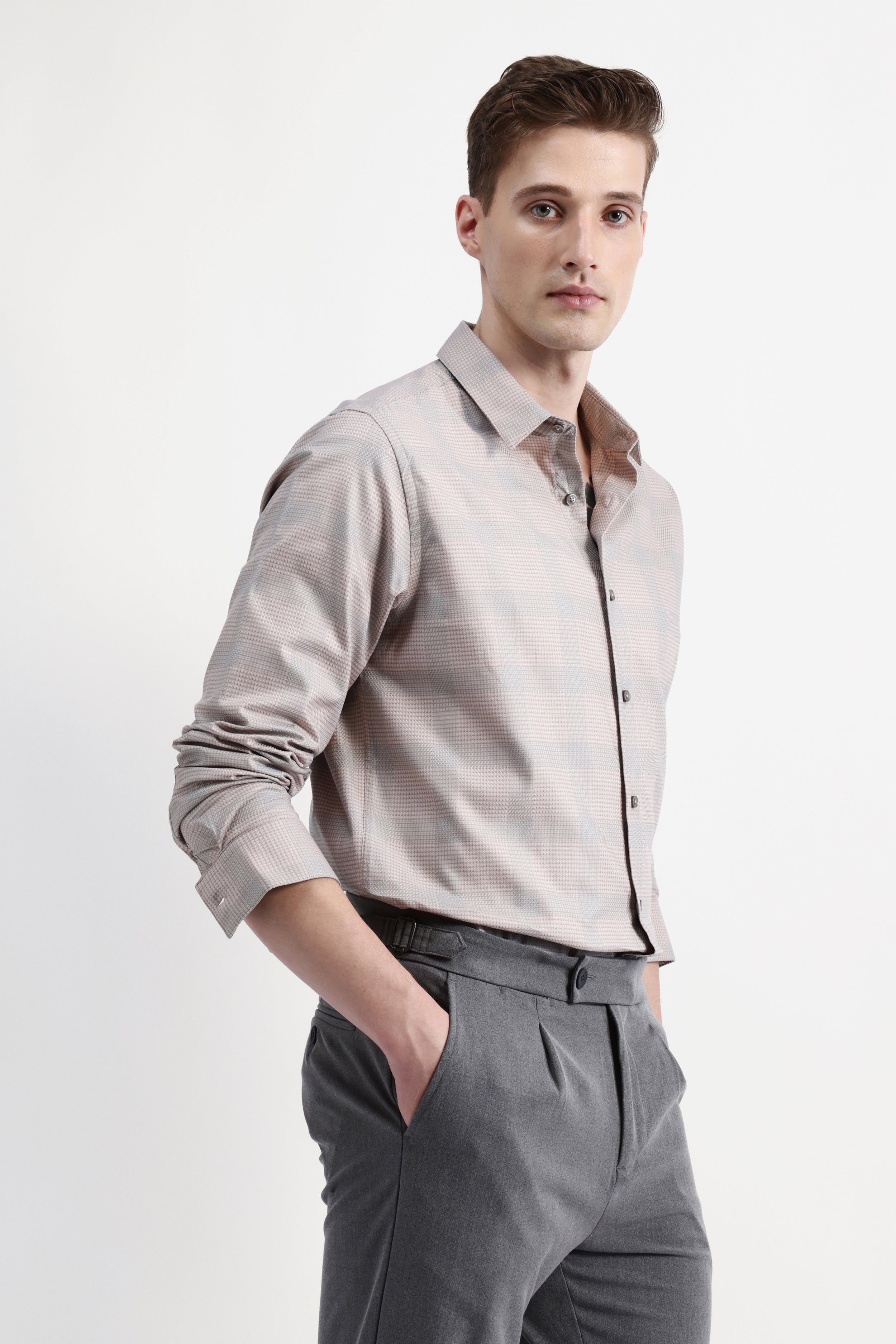 FULL SLEEVES CHECKED SHIRT