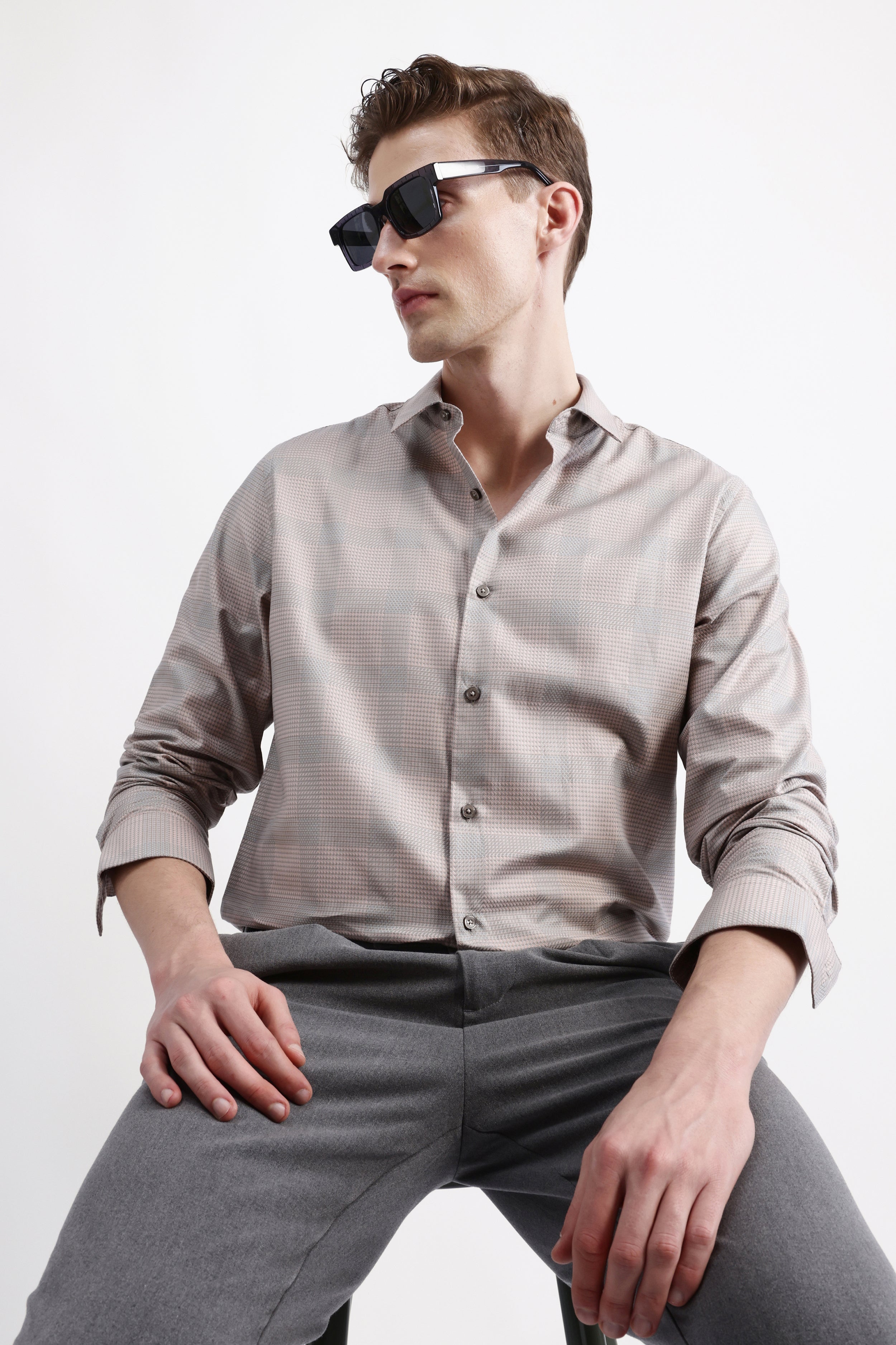 FULL SLEEVES CHECKED SHIRT