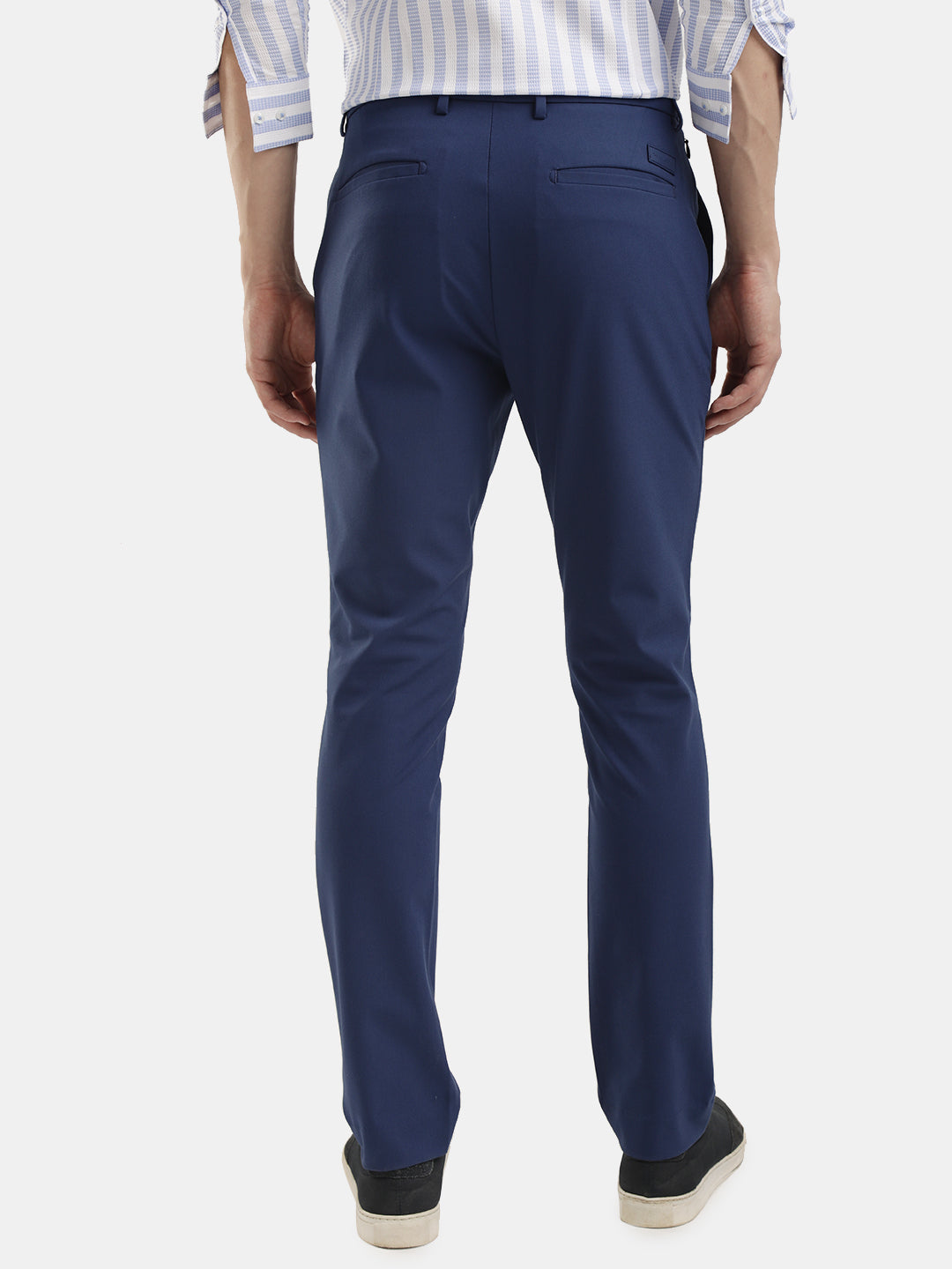 COTTON STRETCH PLAIN TROUSER