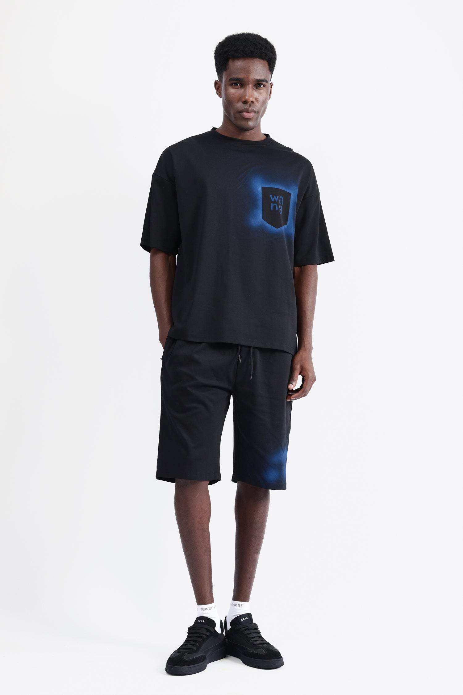 ABSTRACT PRINT OVERSIZED T-SHIRT