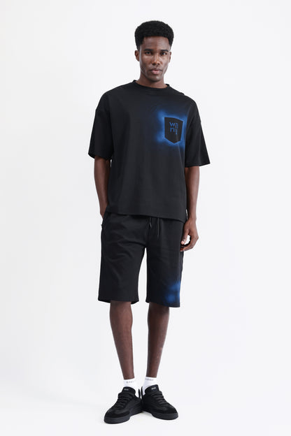 ABSTRACT PRINT OVERSIZED T-SHIRT
