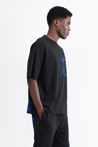 ABSTRACT PRINT OVERSIZED T-SHIRT