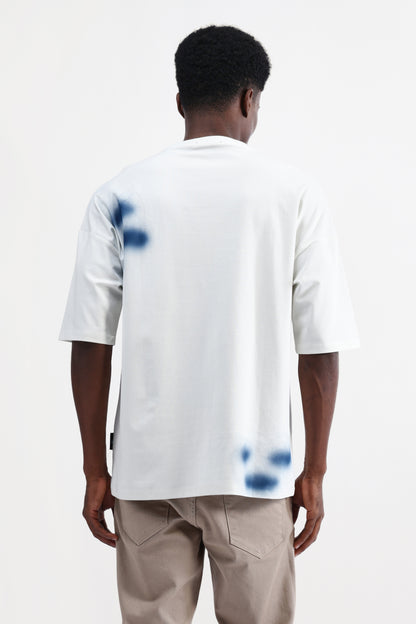 ABSTRACT PRINT OVERSIZED T-SHIRT