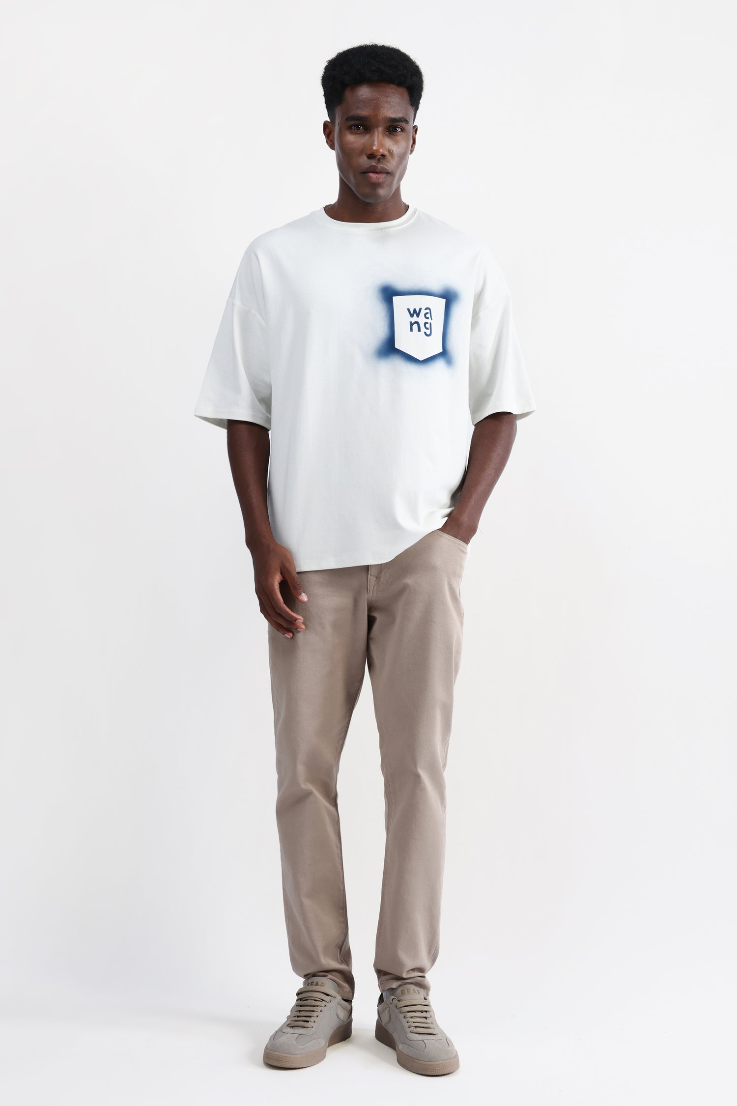 ABSTRACT PRINT OVERSIZED T-SHIRT