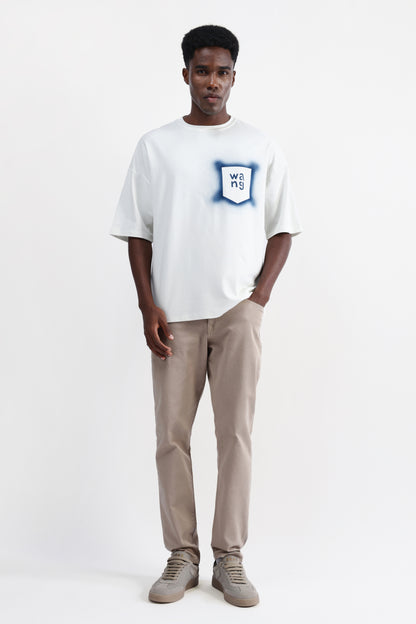 ABSTRACT PRINT OVERSIZED T-SHIRT