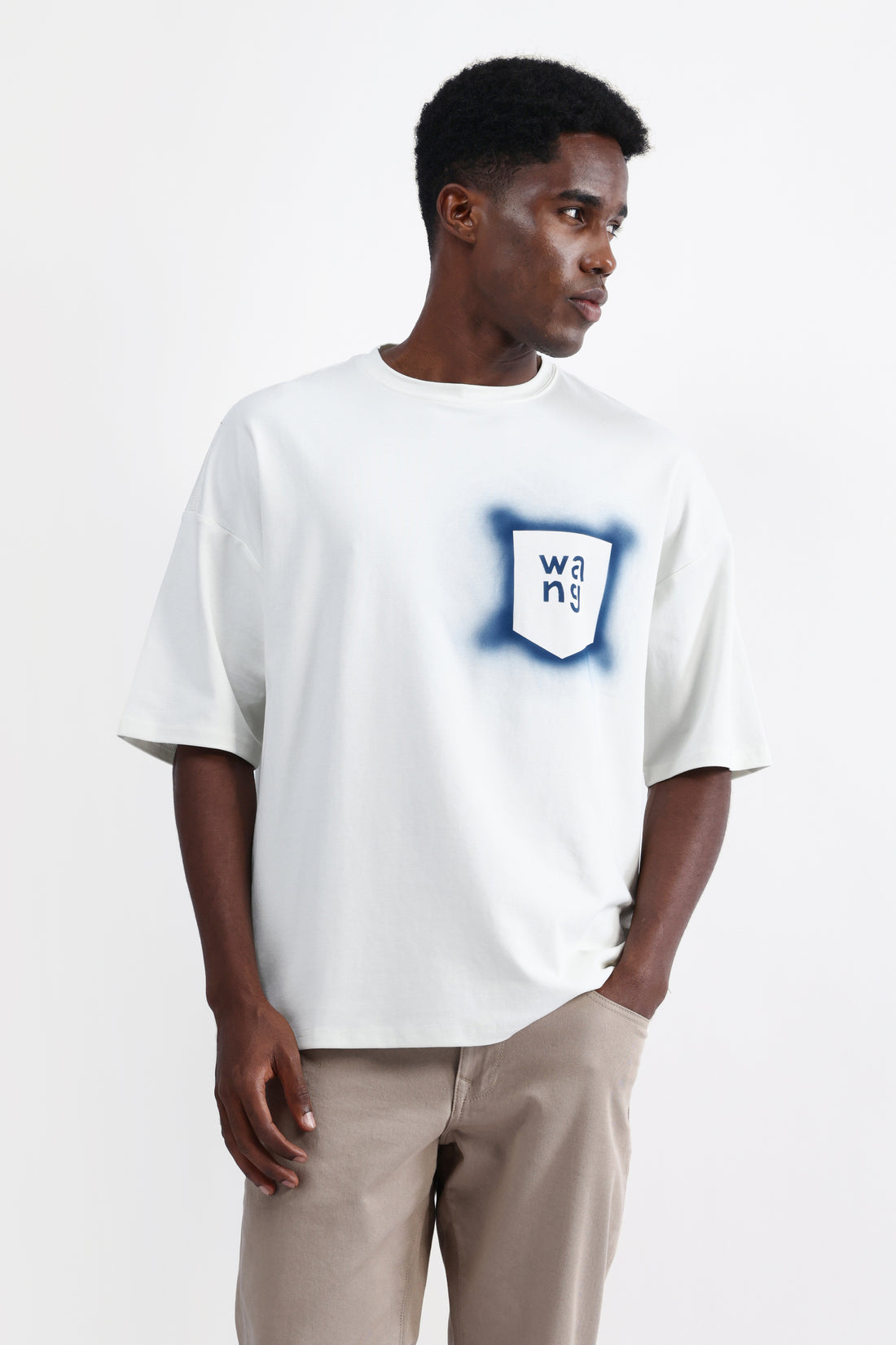 ABSTRACT PRINT OVERSIZED T-SHIRT