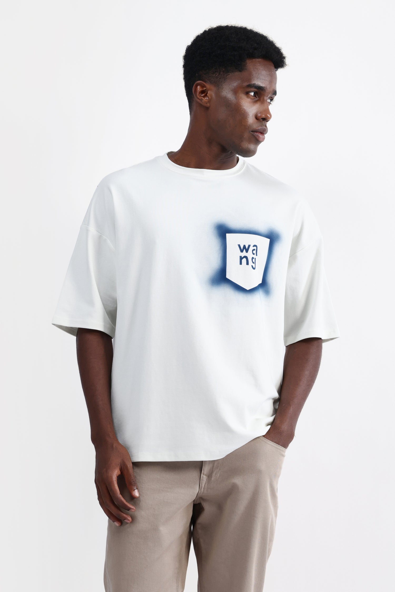 ABSTRACT PRINT OVERSIZED T-SHIRT