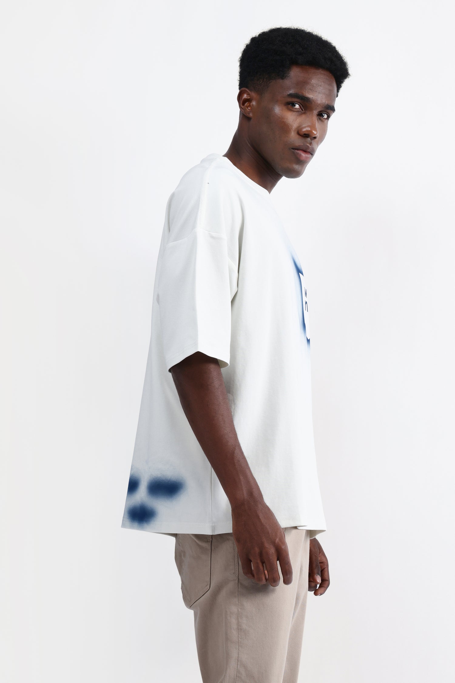 ABSTRACT PRINT OVERSIZED T-SHIRT