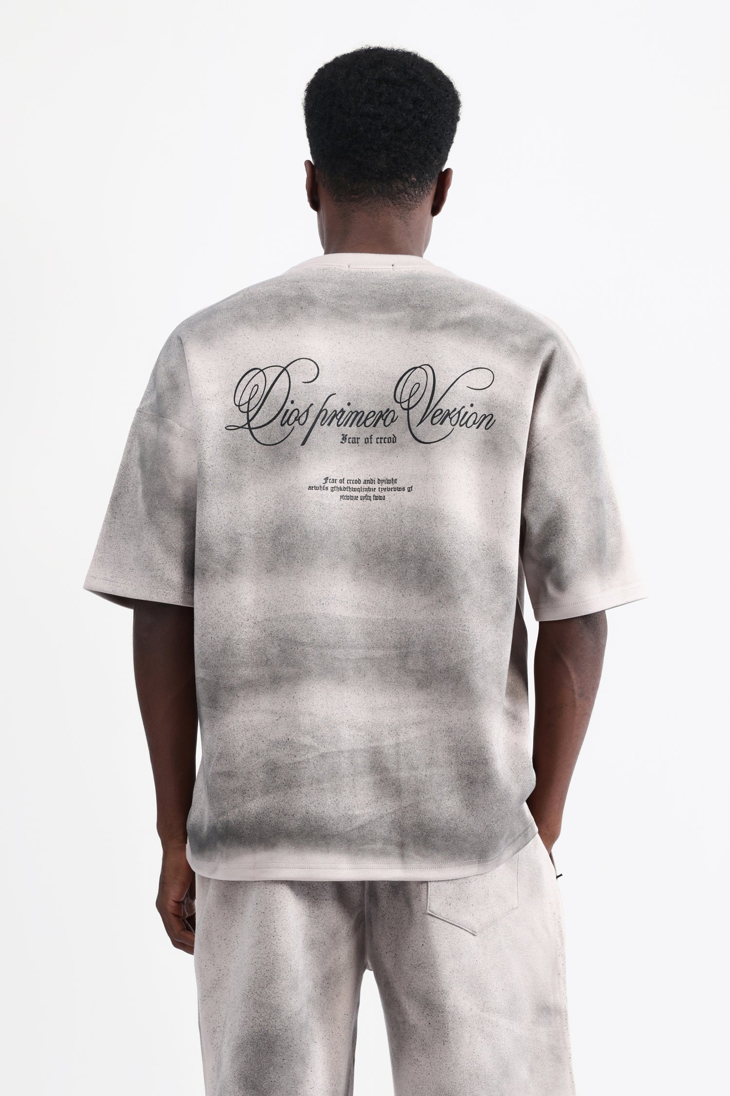 ABSTRACT PRINT OVERSIZED T-SHIRT