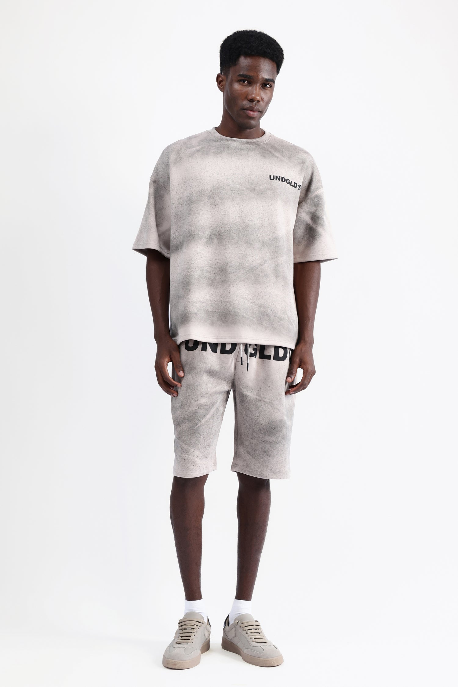 ABSTRACT PRINT OVERSIZED T-SHIRT