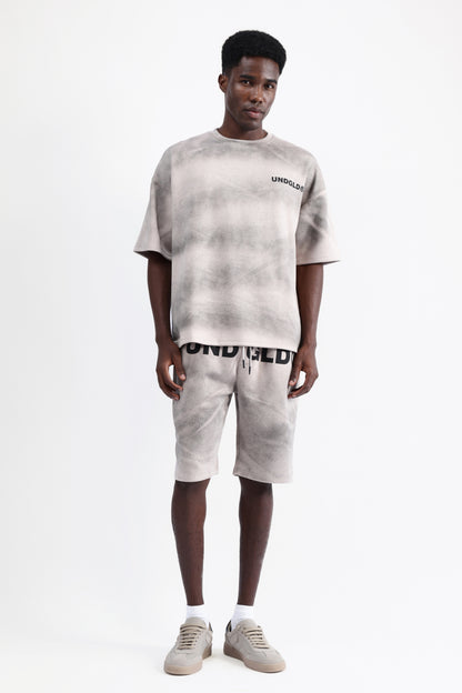 ABSTRACT PRINT OVERSIZED T-SHIRT