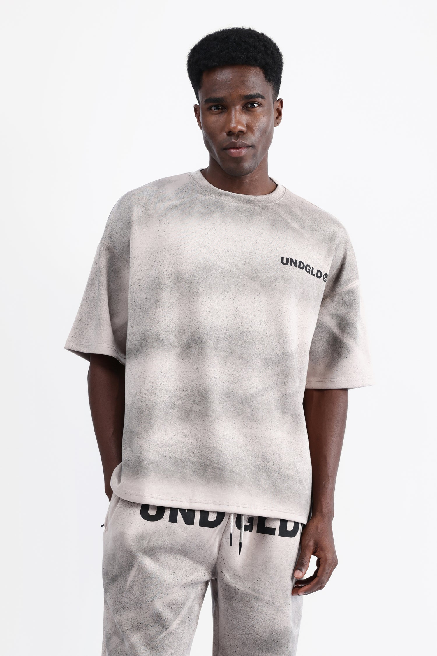 ABSTRACT PRINT OVERSIZED T-SHIRT