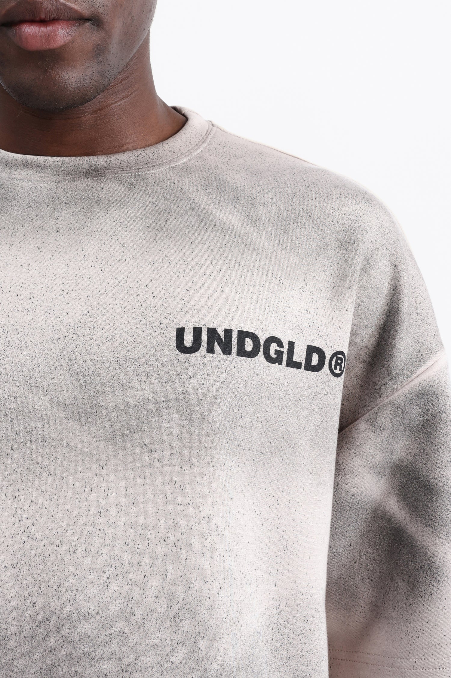 ABSTRACT PRINT OVERSIZED T-SHIRT