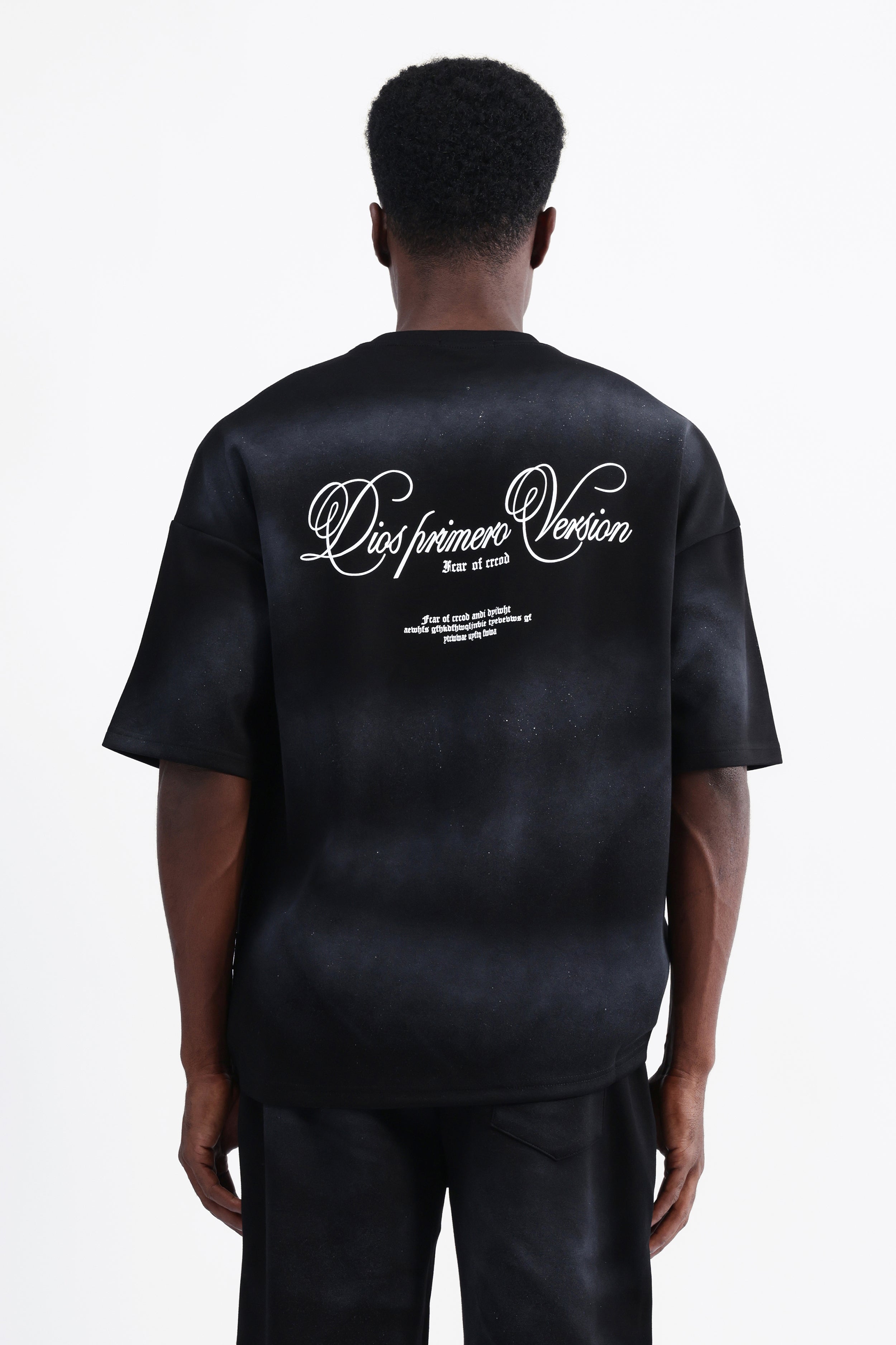 ABSTRACT PRINT OVERSIZED T-SHIRT