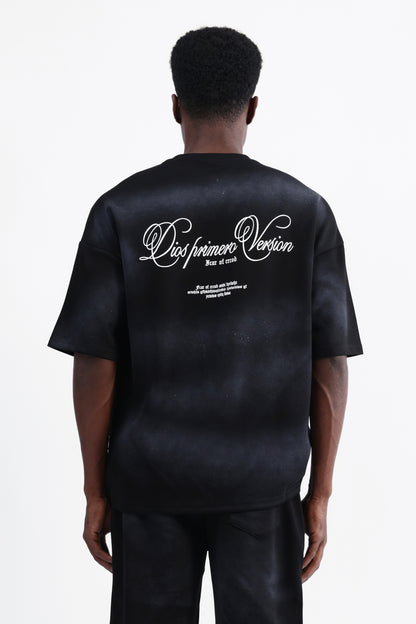 ABSTRACT PRINT OVERSIZED T-SHIRT