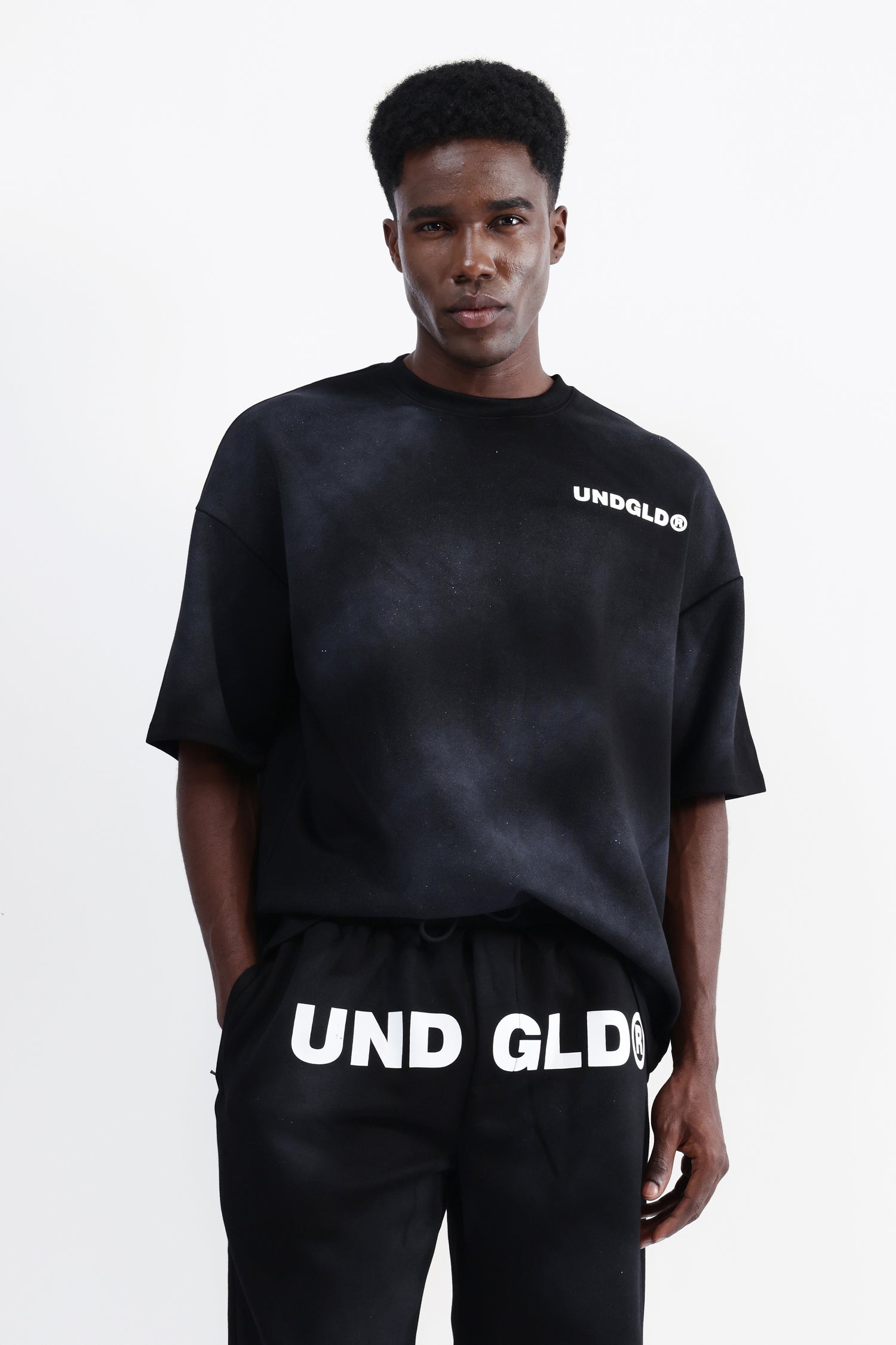 ABSTRACT PRINT OVERSIZED T-SHIRT