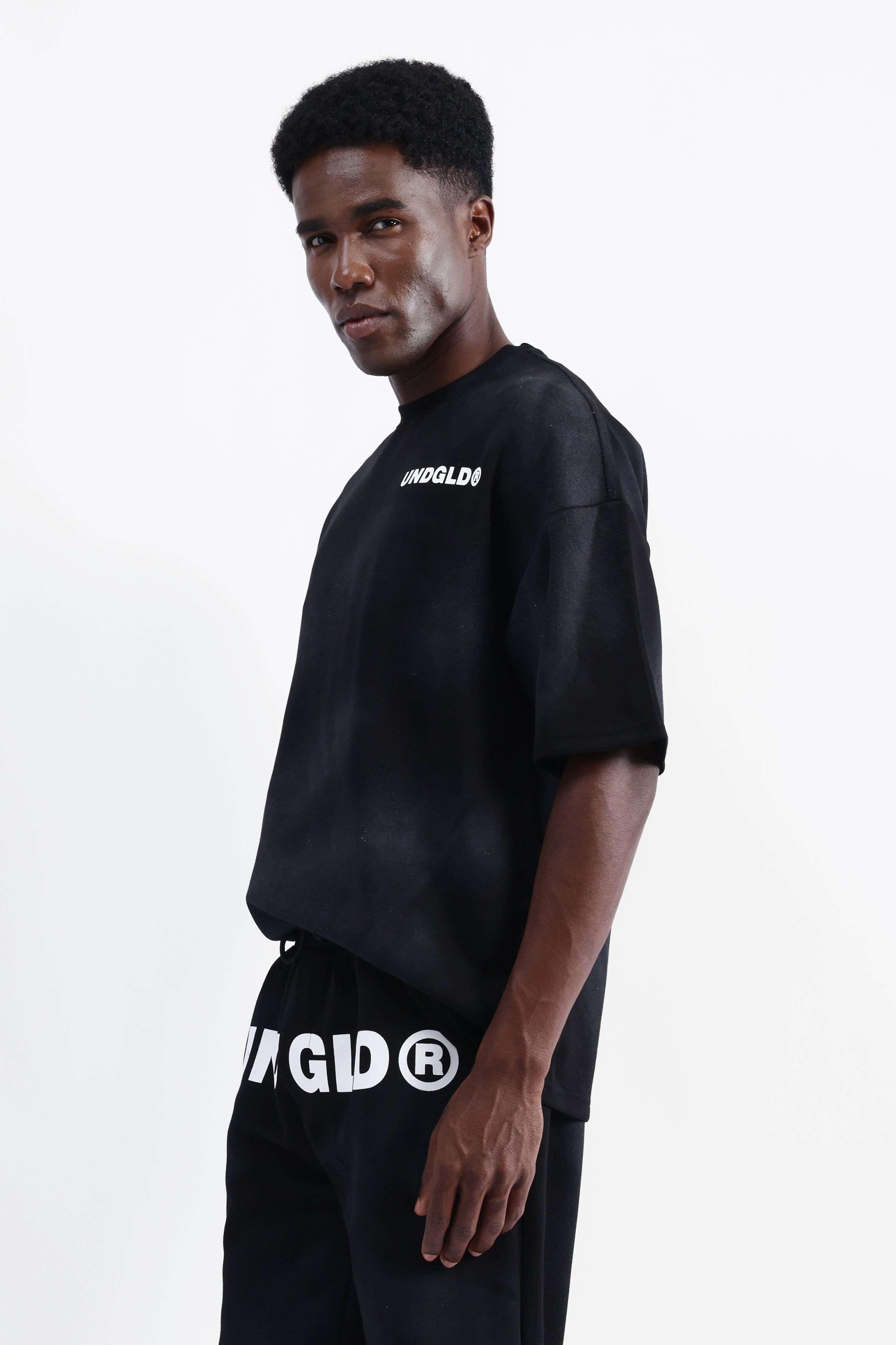 ABSTRACT PRINT OVERSIZED T-SHIRT