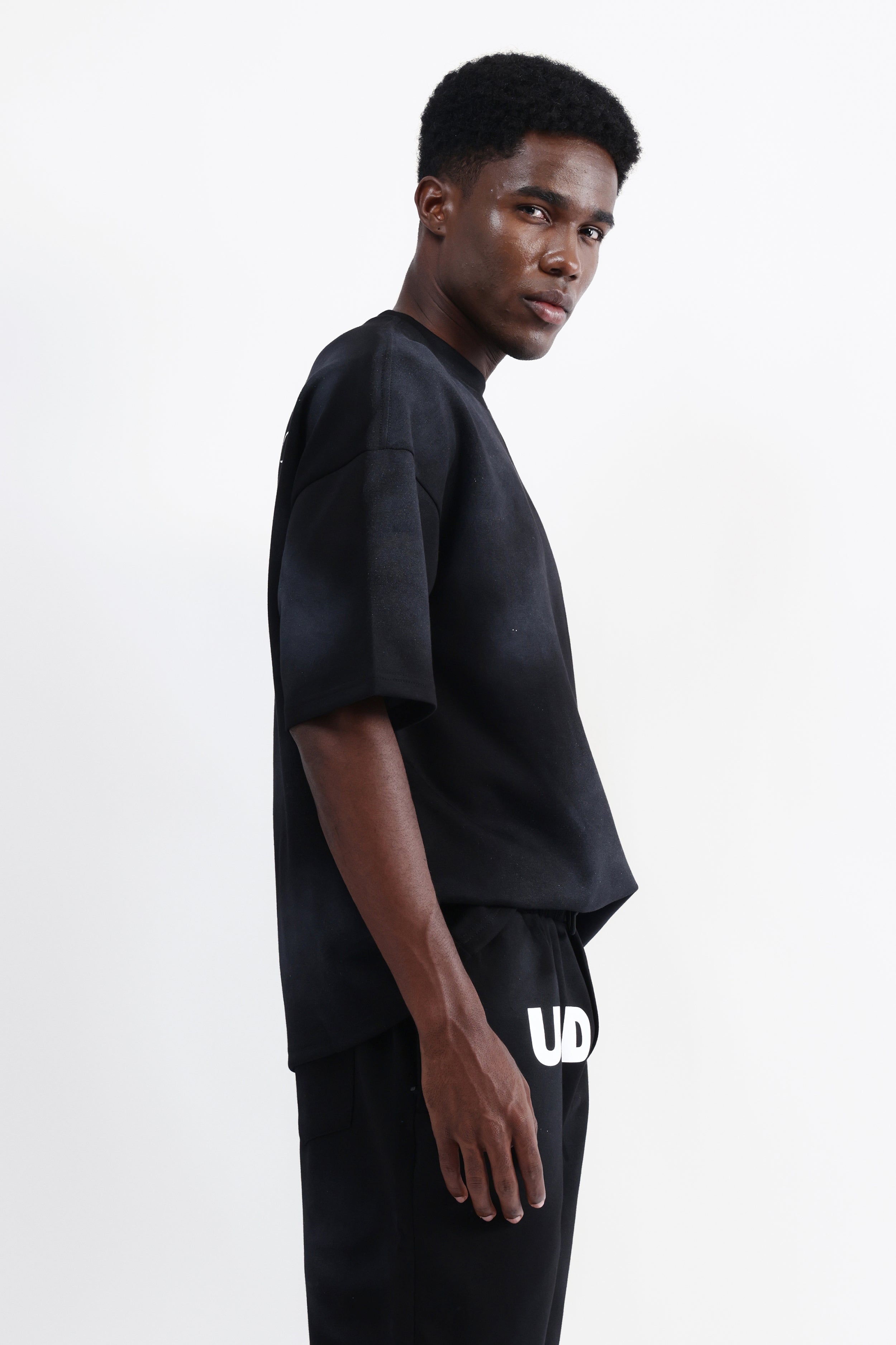 ABSTRACT PRINT OVERSIZED T-SHIRT