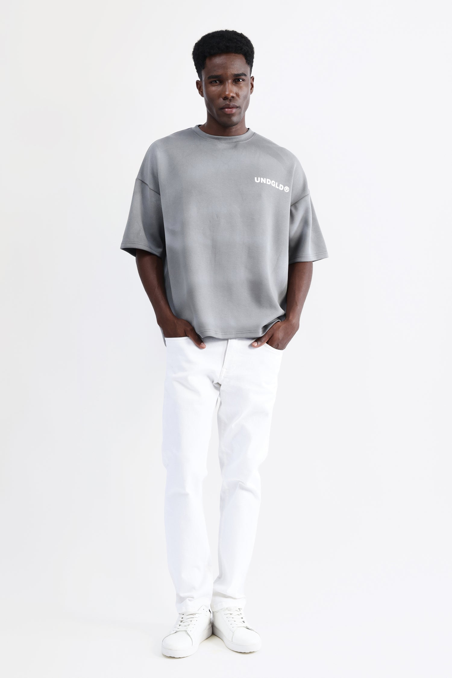 ABSTRACT PRINT OVERSIZED T-SHIRT