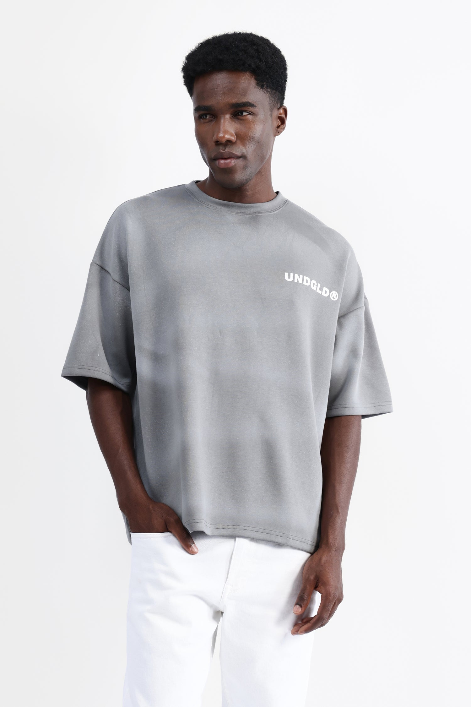 ABSTRACT PRINT OVERSIZED T-SHIRT