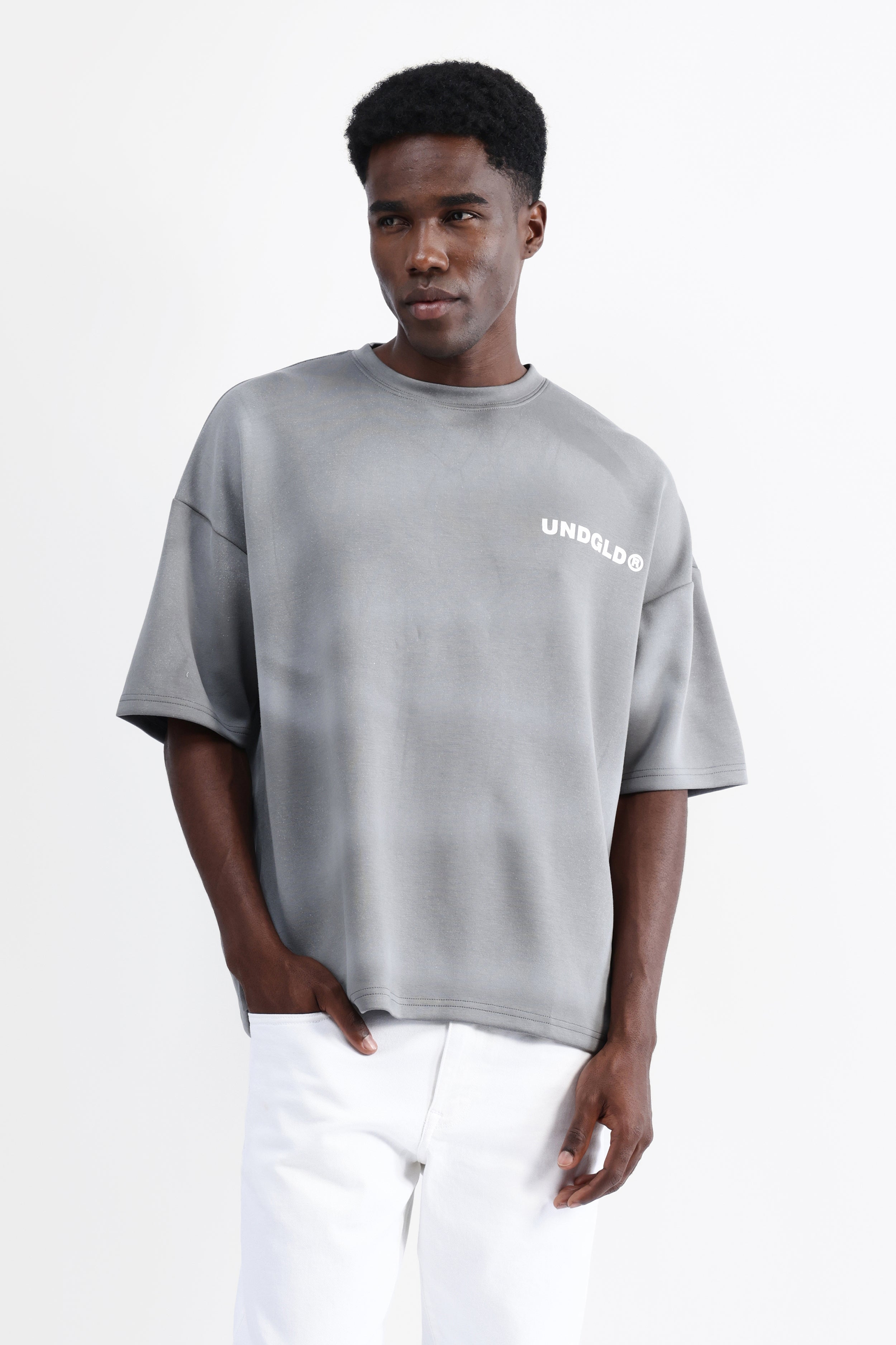 ABSTRACT PRINT OVERSIZED T-SHIRT