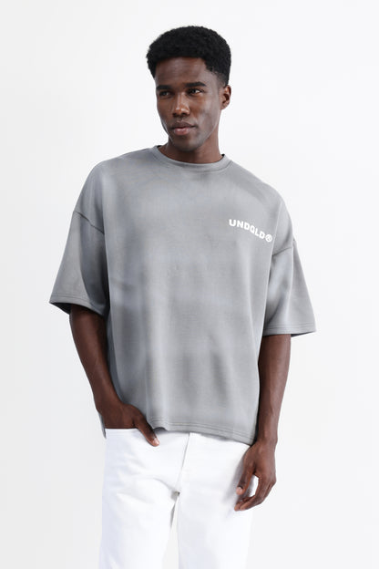 ABSTRACT PRINT OVERSIZED T-SHIRT