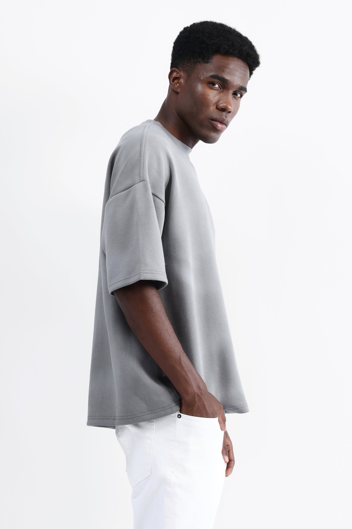 ABSTRACT PRINT OVERSIZED T-SHIRT