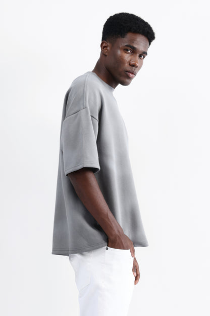 ABSTRACT PRINT OVERSIZED T-SHIRT