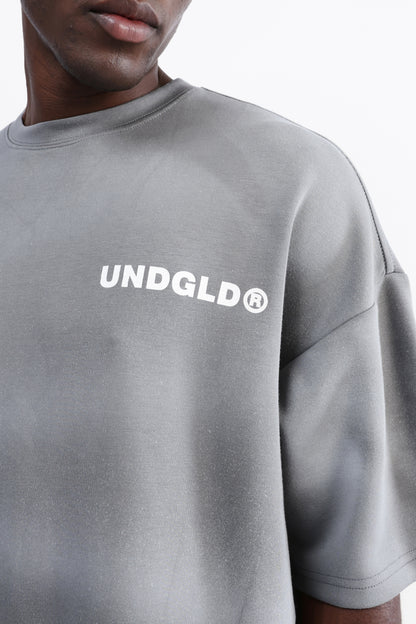 ABSTRACT PRINT OVERSIZED T-SHIRT