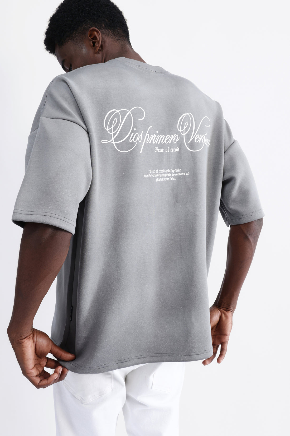 ABSTRACT PRINT OVERSIZED T-SHIRT