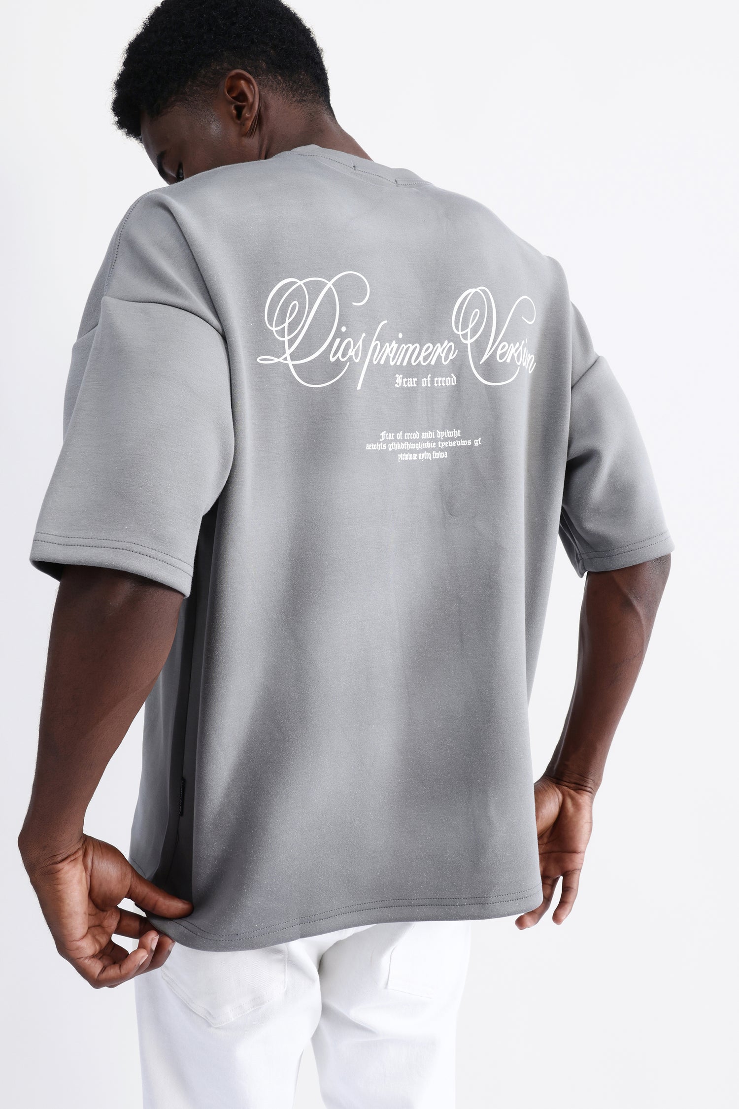 ABSTRACT PRINT OVERSIZED T-SHIRT