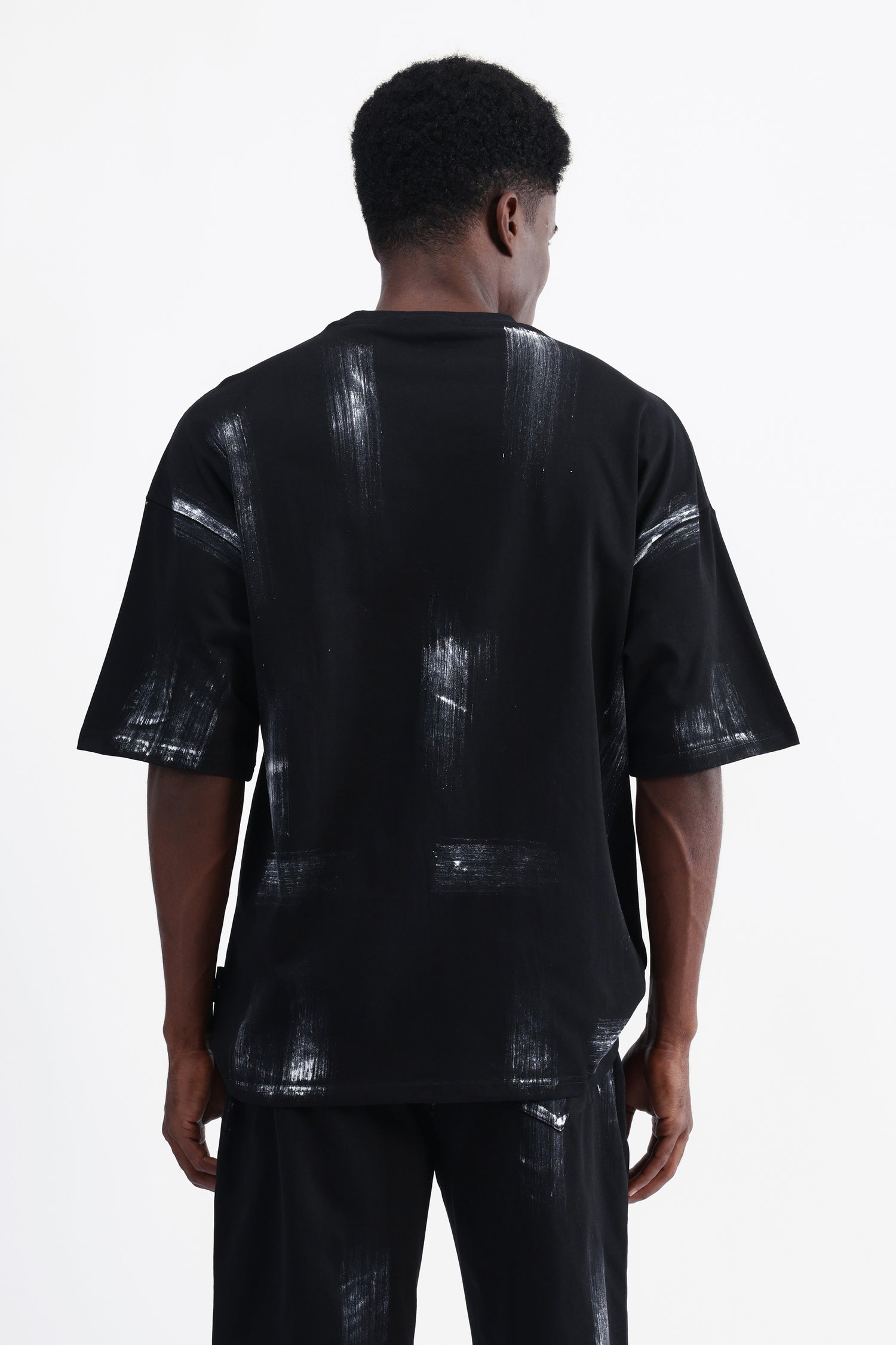 ABSTRACT PRINT OVERSIZED T-SHIRT