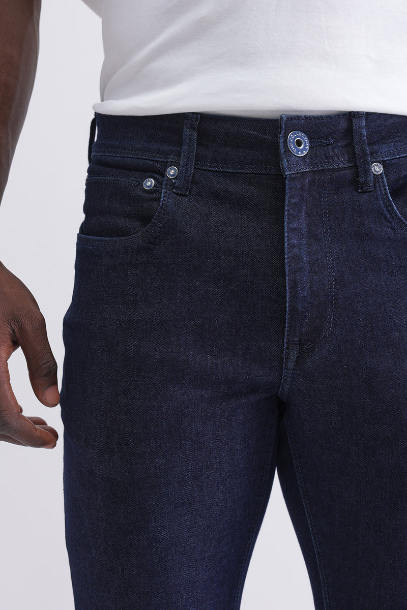 SLIM FIT DARK WASH JEANS