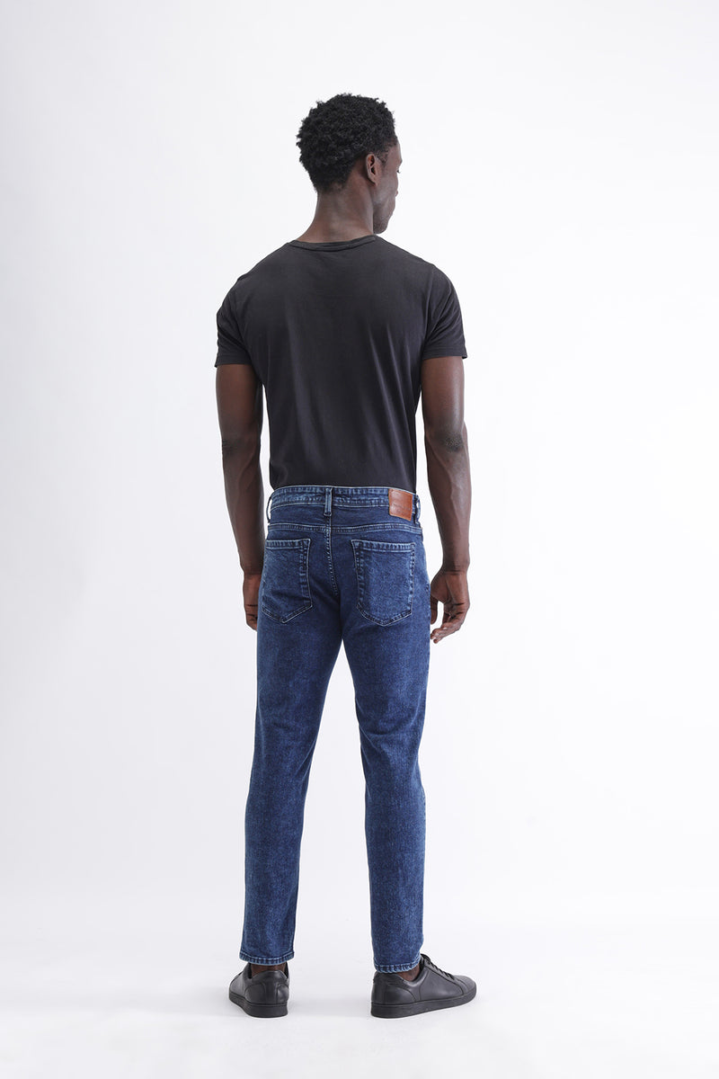 SLIM FIT DARK WASH JEANS