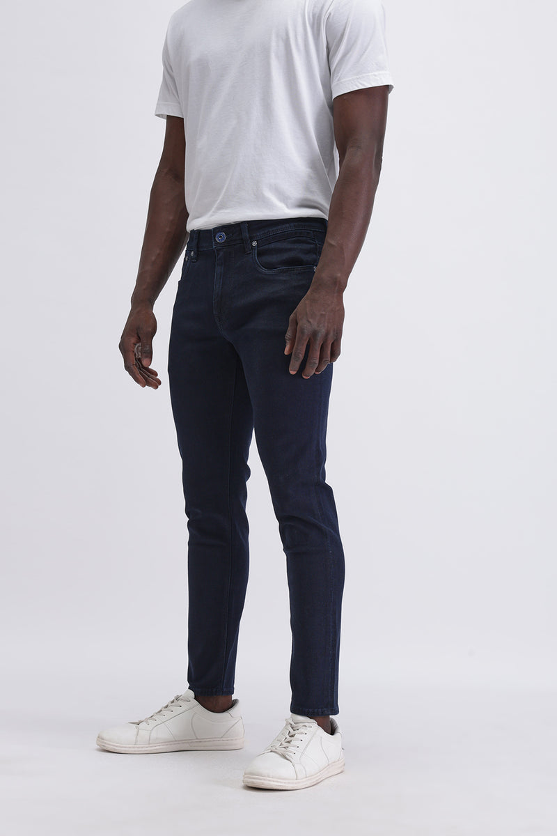 SLIM FIT DARK WASH JEANS