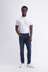 Men Slim Mid Rise Blue Jeans