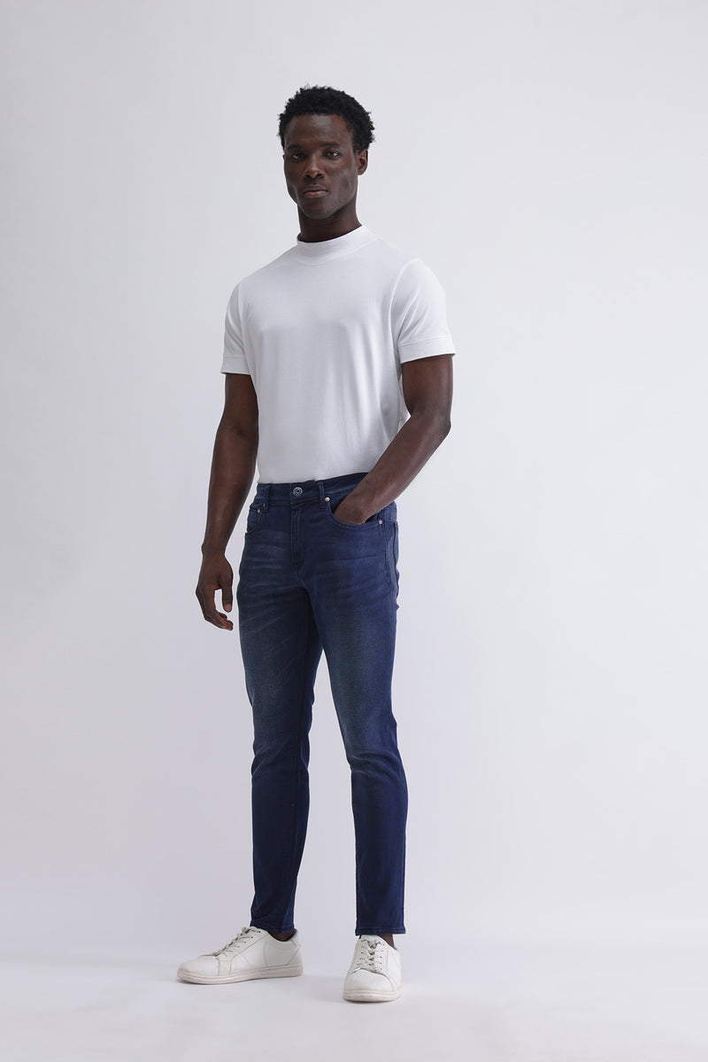 SLIM FIT DARK WASH JEANS