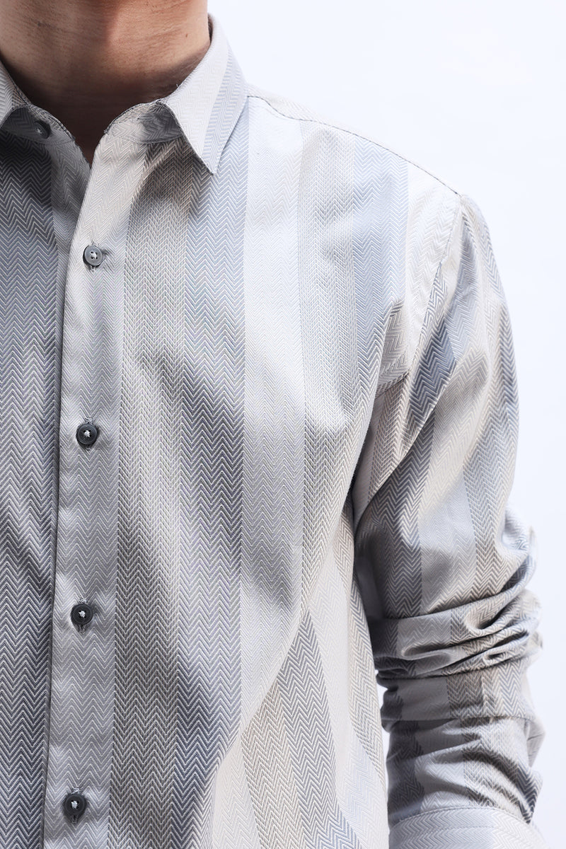 GREY MULTI STRIPES SHIRT